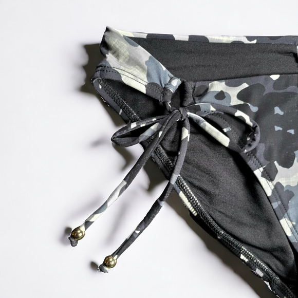 NWT ROBIN PICCONE Eden Camo Side Tie Bikini Bottom Women's Size XS, M - Picture 2 of 6